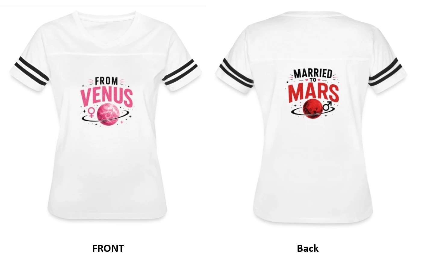Women's From Venus white t-shirt