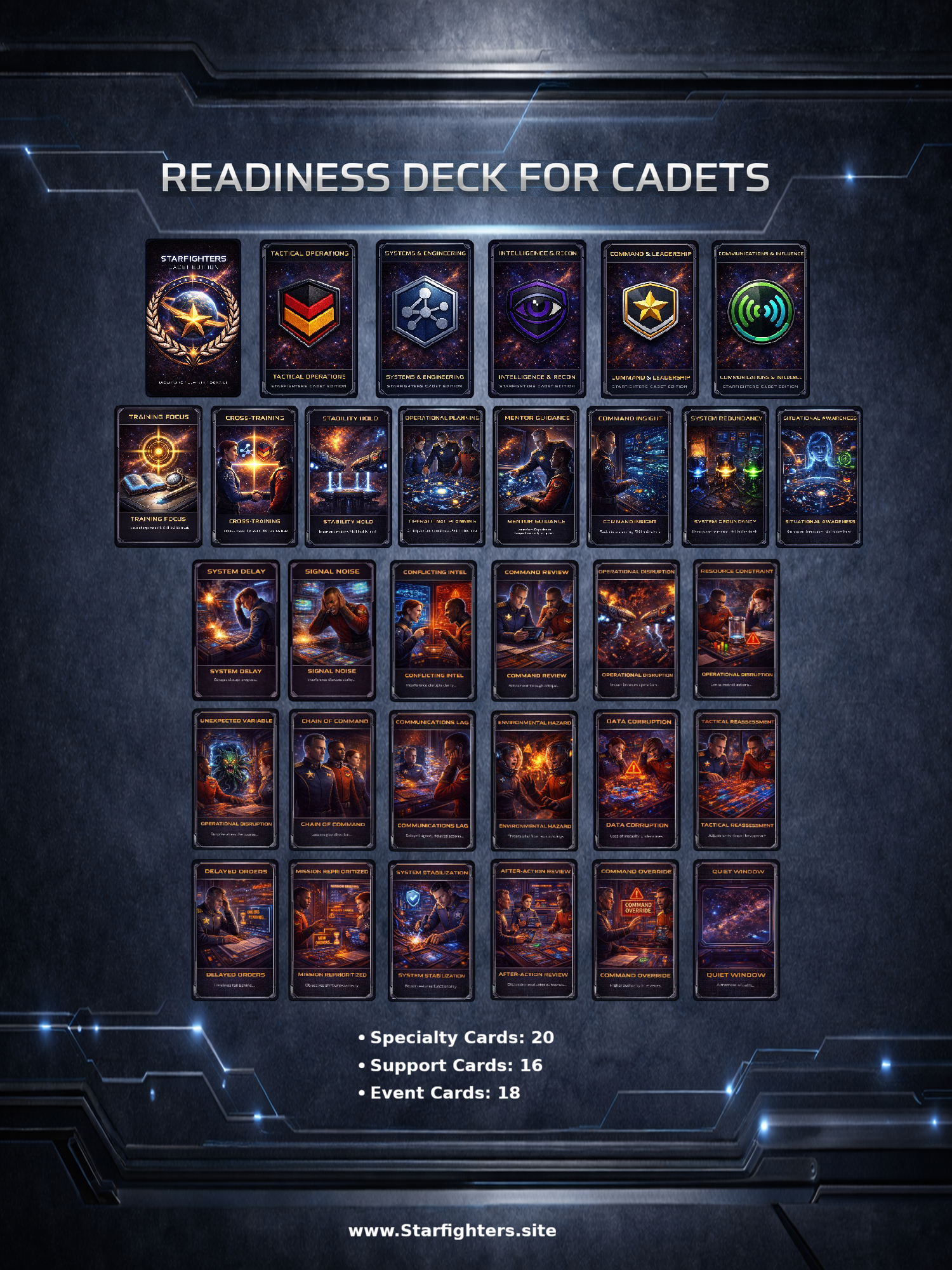 Starfighters Cadet Readiness Deck