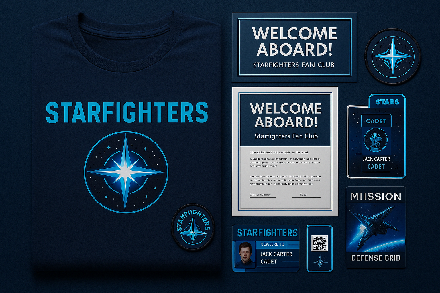 Starfighters Fan Club Kit Example