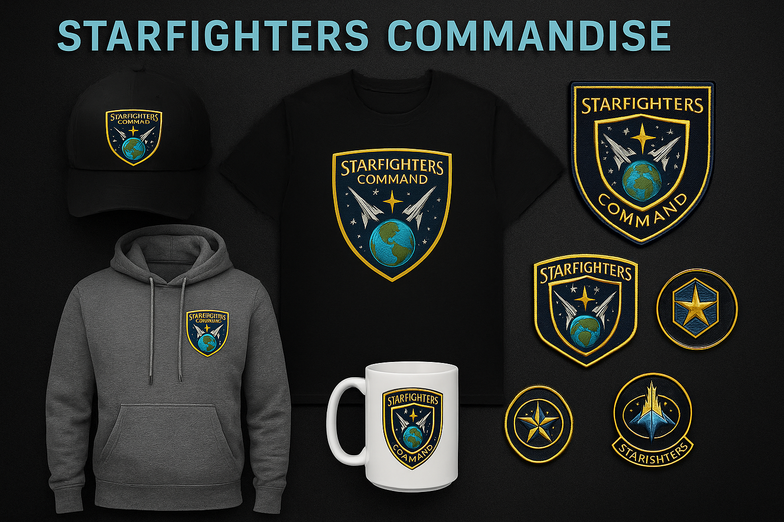 Starfighters Command Merchandise Board