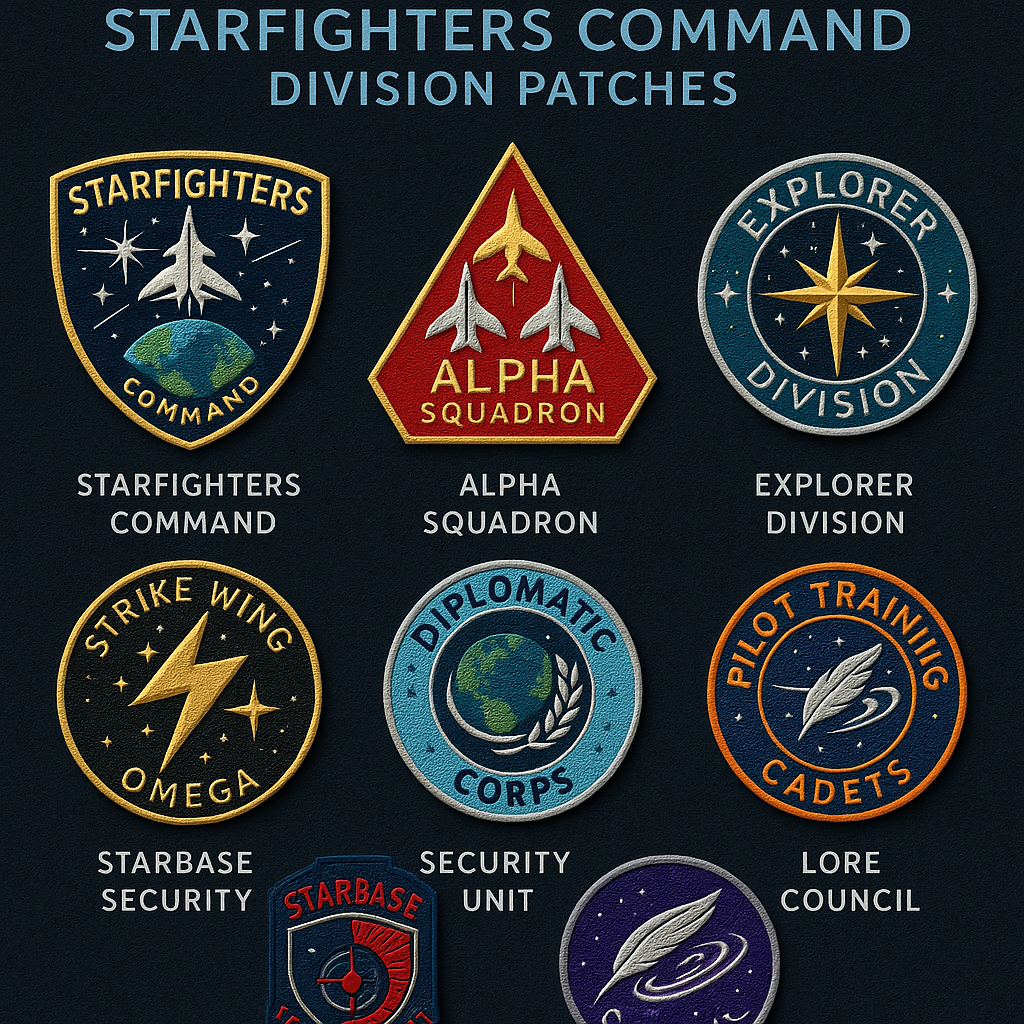 Starfighters Division Patches