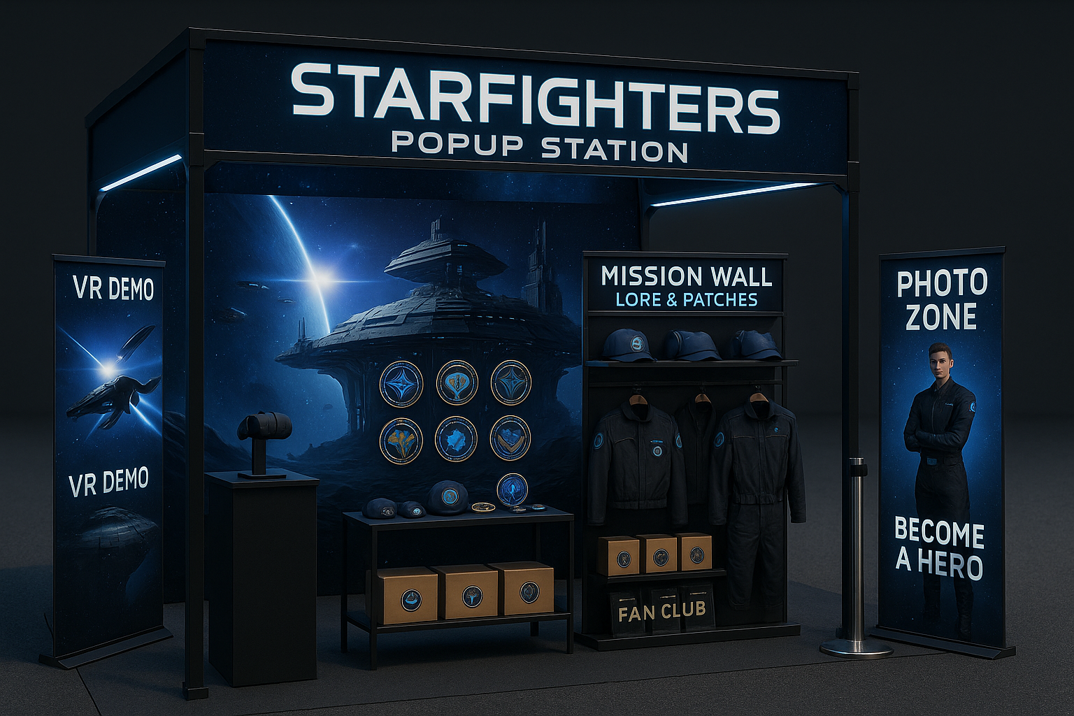Starfighters Popup Booth Kit