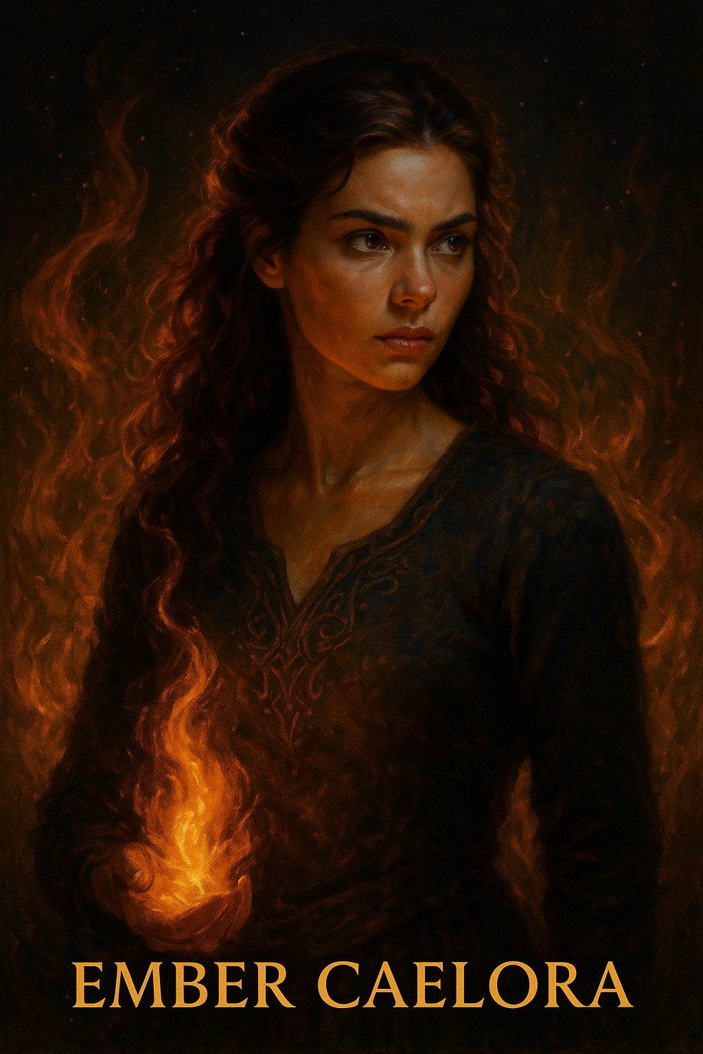 Ember Caelora, flame-born heroine of The Starlight Bond #Romantasy