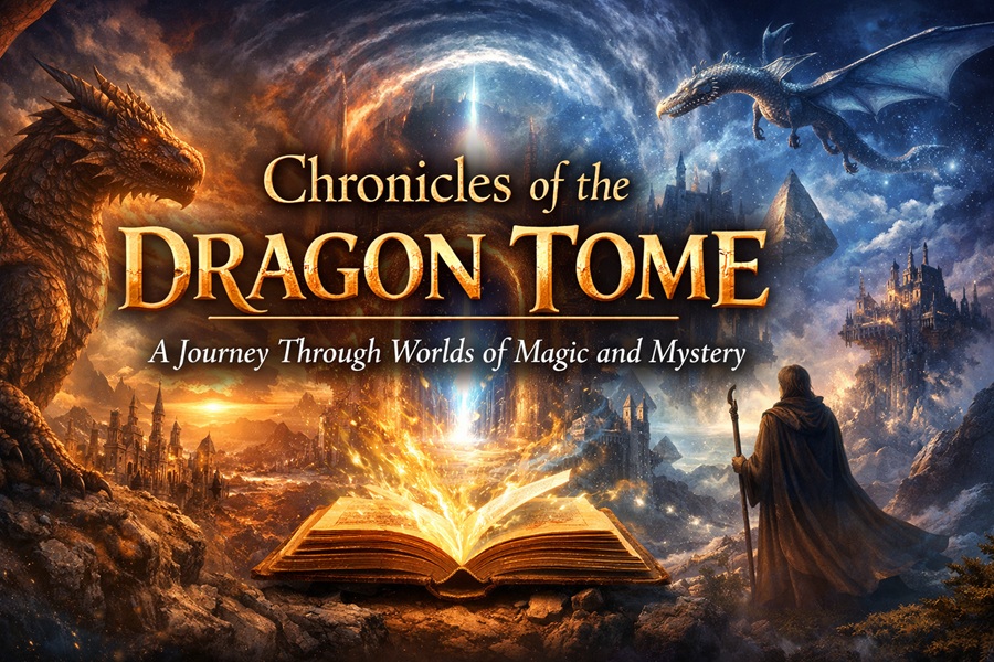 Chronicles of the Dragon Tome series by Bruce Goldwell epic fantasy dragons nexus multiverse