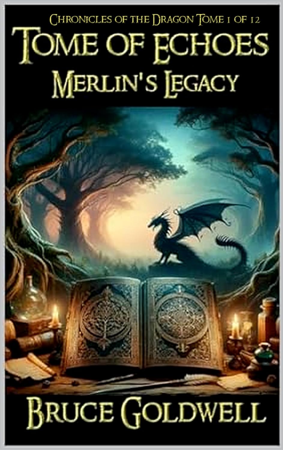 Tome of Echoes book cover by Bruce Goldwell