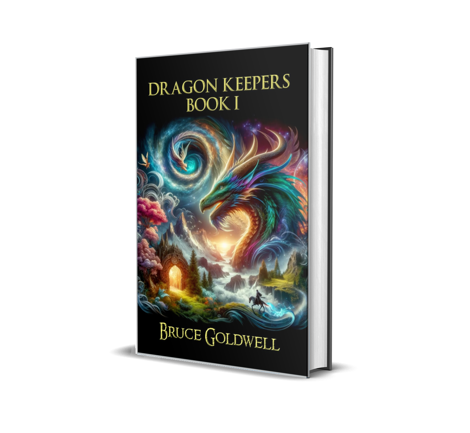 Book cover for Dragon Keepers I: Honor of the Tome, by Bruce Goldwell