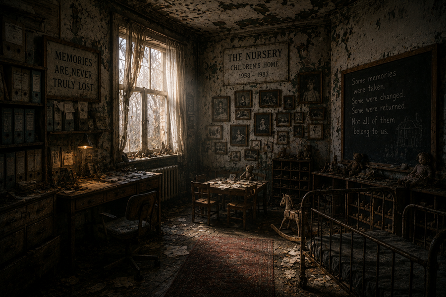 The memory room inside The Nursery filled with photographs and records