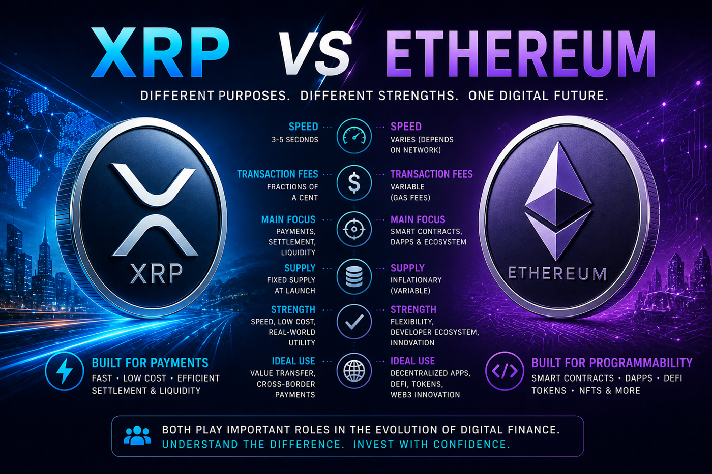 XRP vs Ethereum comparison guide